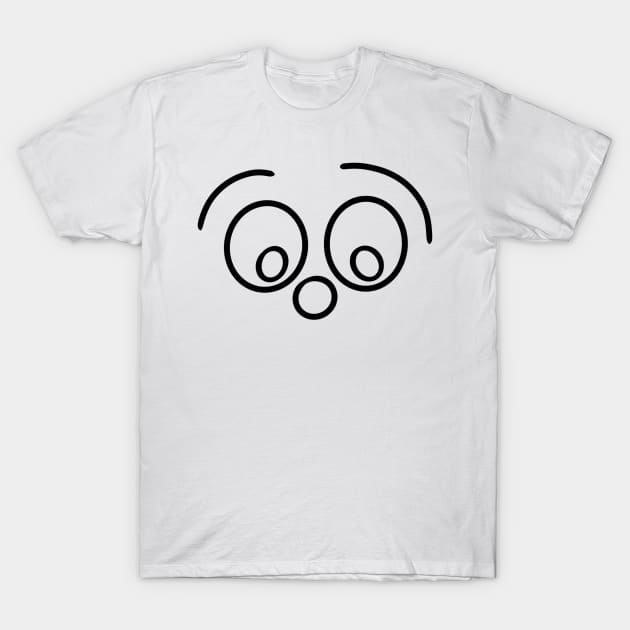 FUNNY FACE CUTE EMOJI T-Shirt by Lin Watchorn 